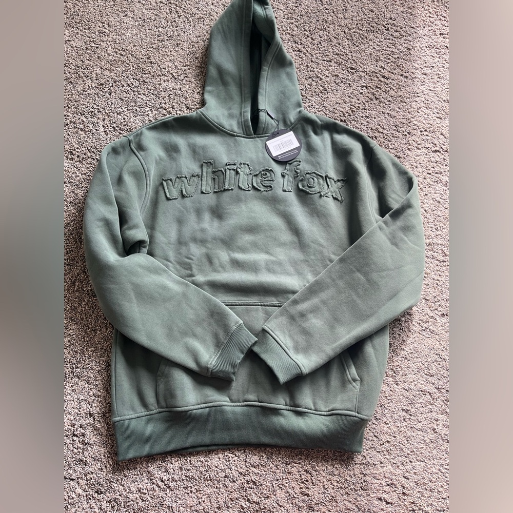 White Fox Boutique Lexi Khaki Green Hoodie NEW